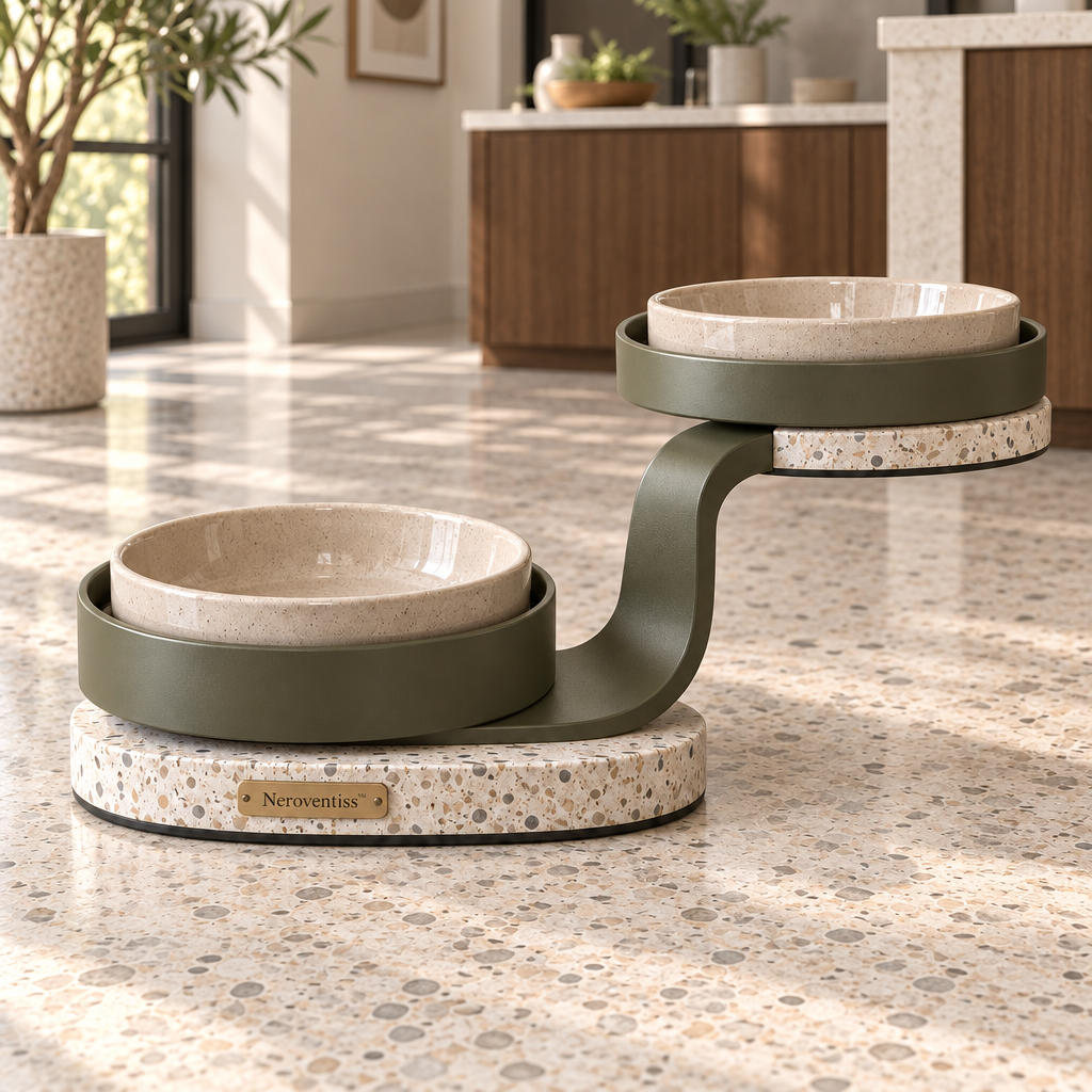 Neroventiss™ Solenne Split-Level Pet Dining Station