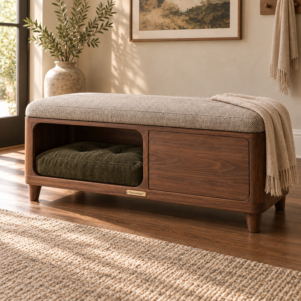 Neroventiss™ Kensington Pet Lounge Storage Bench