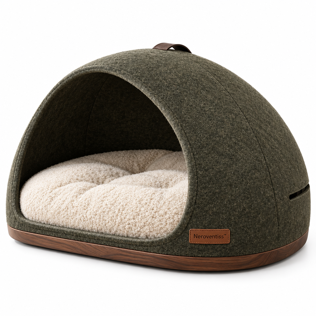 Neroventiss™ Haven Arc Quiet Cocoon Pet Bed