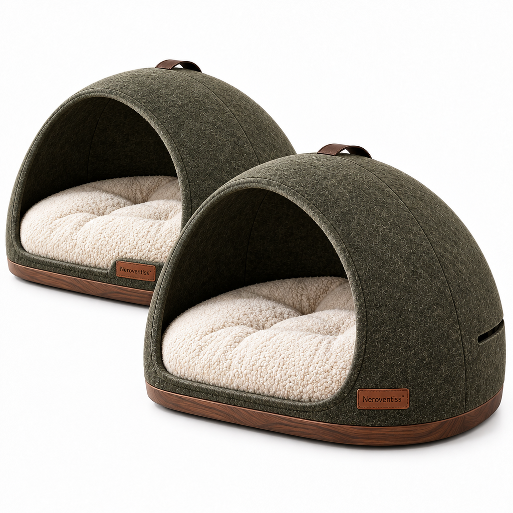 Neroventiss™ Haven Arc Quiet Cocoon Pet Bed