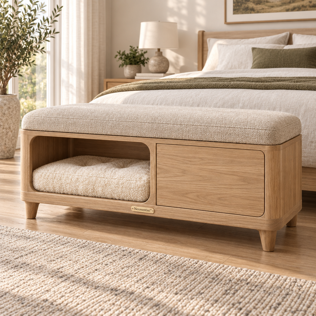 Neroventiss™ Kensington Pet Lounge Storage Bench