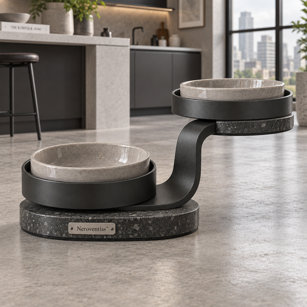 Neroventiss™ Solenne Split-Level Pet Dining Station