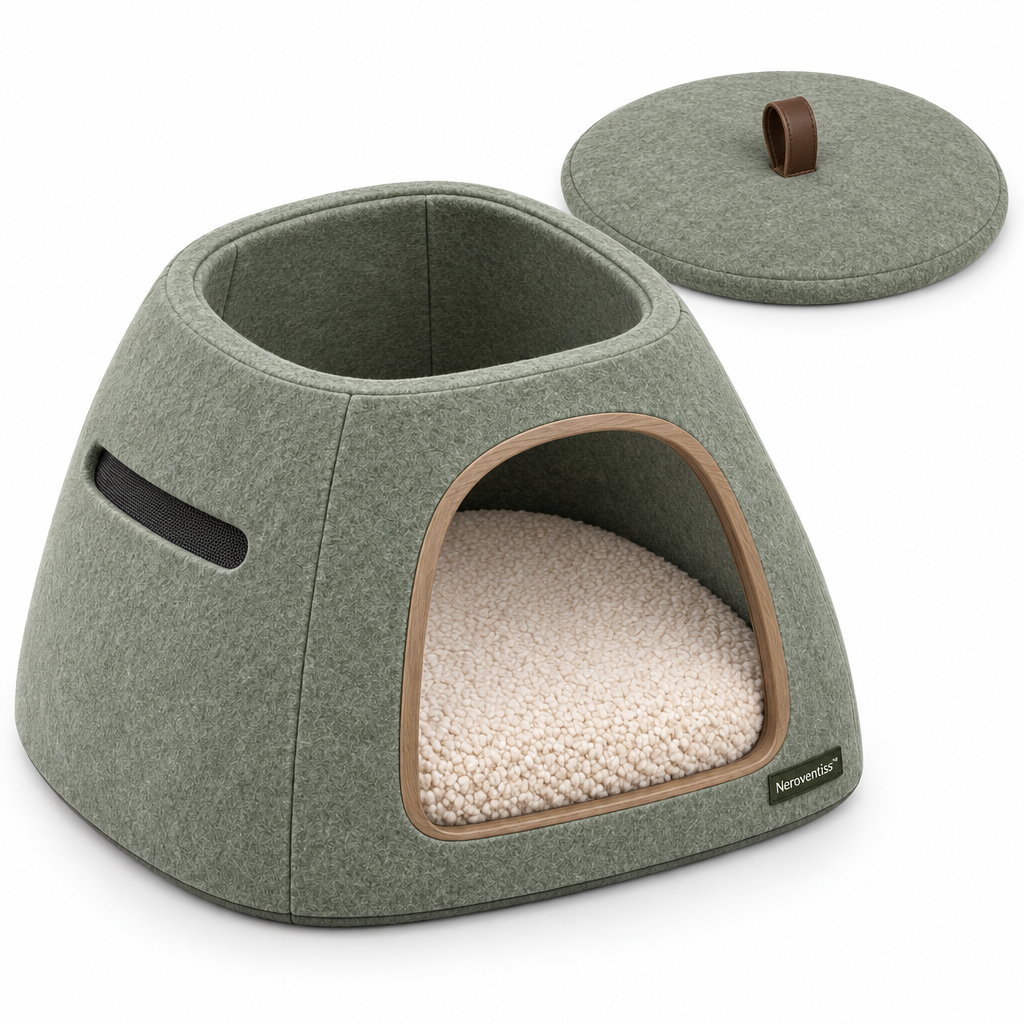 Neroventiss™ Alder Quiet Retreat Cat House