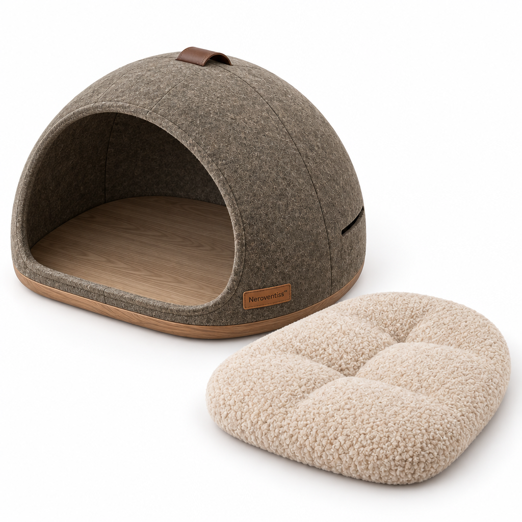 Neroventiss™ Haven Arc Quiet Cocoon Pet Bed
