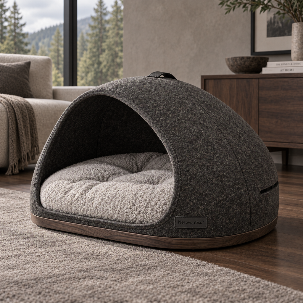 Neroventiss™ Haven Arc Quiet Cocoon Pet Bed