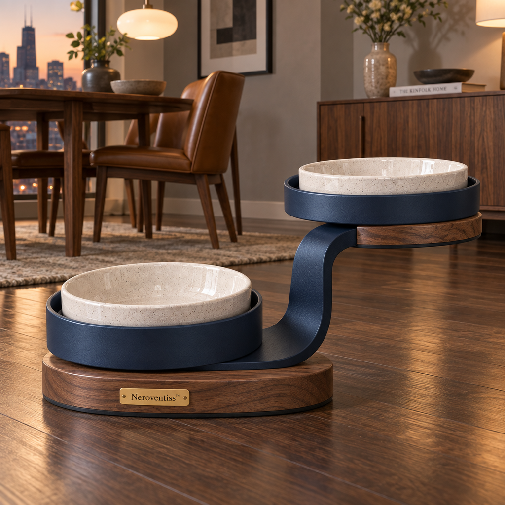 Neroventiss™ Solenne Split-Level Pet Dining Station