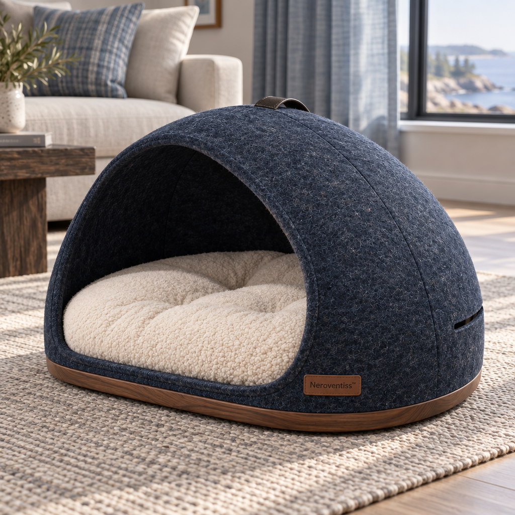 Neroventiss™ Haven Arc Quiet Cocoon Pet Bed