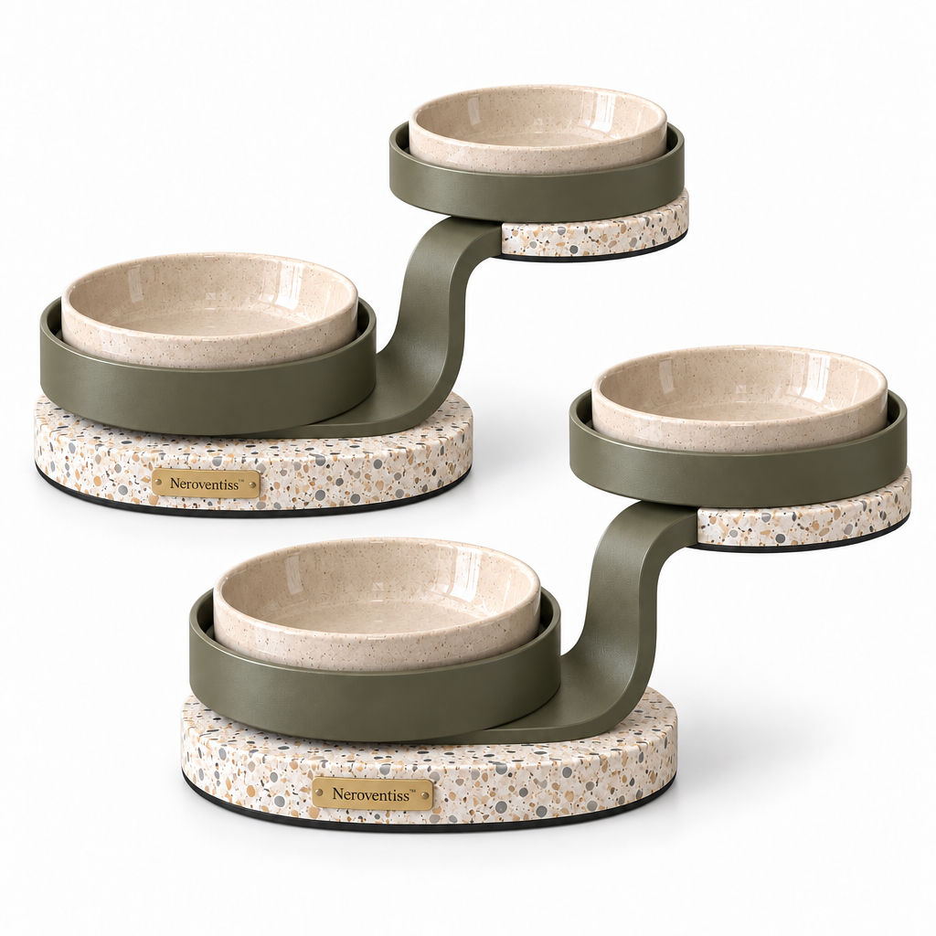 Neroventiss™ Solenne Split-Level Pet Dining Station