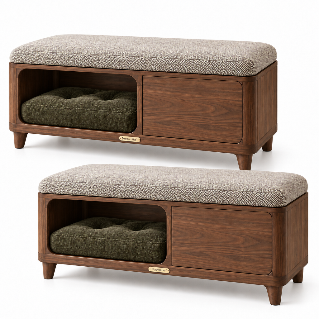Neroventiss™ Kensington Pet Lounge Storage Bench